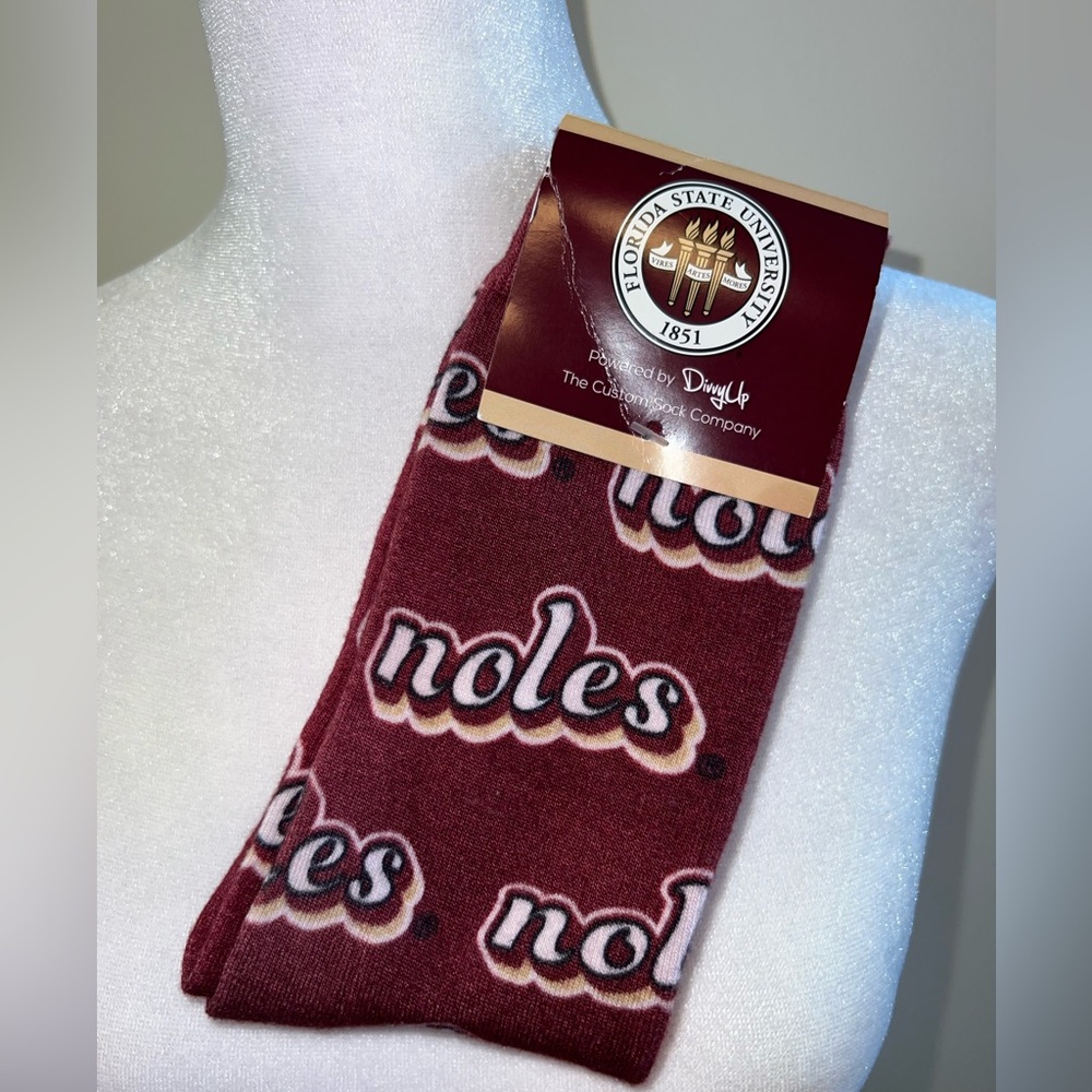 NWT FSU socks Florida State University UNISEX